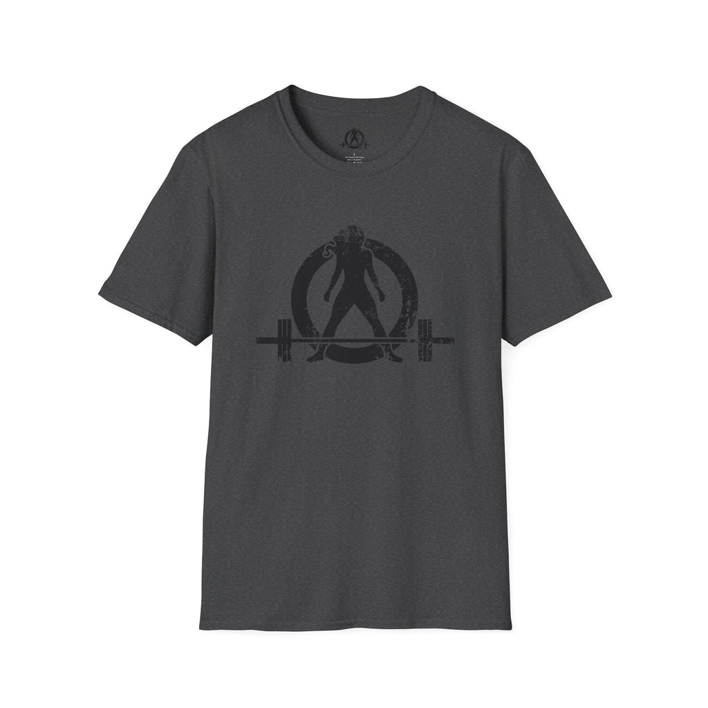 STRONG NOT SKINNY - Unisex Soft-style Tee - Distressed Front & Back Logo
