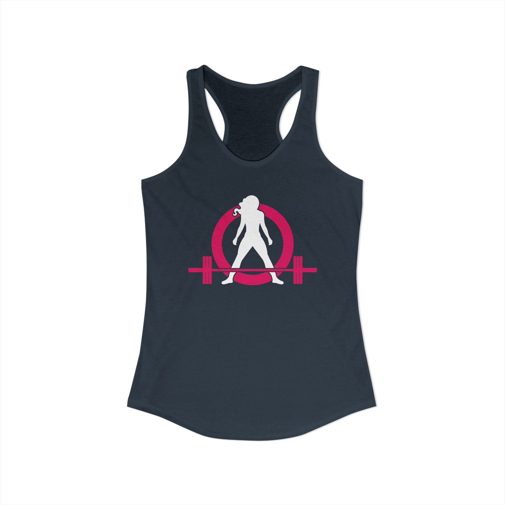 WWLW Classic Logo Racer Back Tank Top (BEST SELLER) - Women's Ideal Racerback Tank - Classic Light Logo - Plain Back