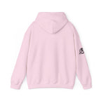 Lift Like.A Girl - Unisex Heavy Blend Hooded Sweatshirt - Black Logo on Front & Right Sleeve