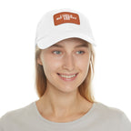 I Could Hip Thrust You - Dad Hat with Leather Patch (Rectangle) - White Font