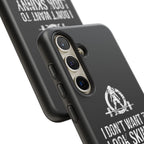 Tough Cases - I Don't Want To Look Skinny I Want To Look Like I Can Kick Your Ass - WWLW Logo