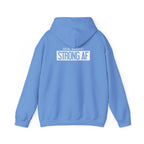Goal Weight Strong AF - Unisex Heavy Blend Hooded Sweatshirt  - White Logo Front & Back