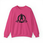Distressed Logo - Unisex Heavy Blend™ Crewneck Sweatshirt - Black Logo