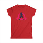 Women's Softstyle Tee - WWLW Distressed Color Logo - Plain Back
