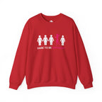 Dare To Be Different - Flex - Unisex Heavy Blend™ Crewneck Sweatshirt - Front  Logo Plain Back
