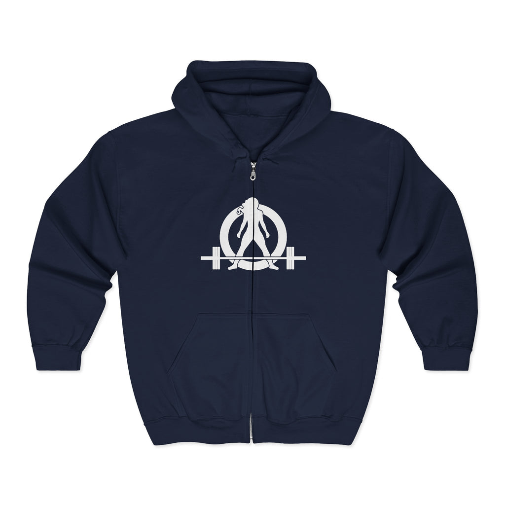 Strong Not Skinny - Unisex Heavy Blend™ Full Zip Hooded Sweatshirt – Front & Back Logo