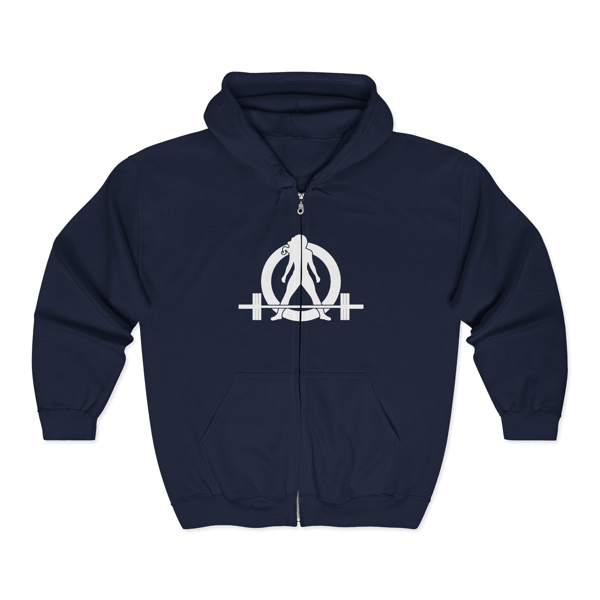 Strong Not Skinny - Unisex Heavy Blend™ Full Zip Hooded Sweatshirt – Front & Back Logo