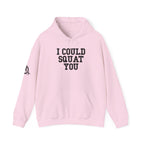 I Could Squat You – Black Logo Hoodie 🏋️‍♀️🔥