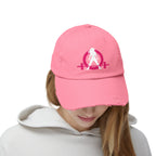 Unisex Distressed Cap - Classic Color Logo