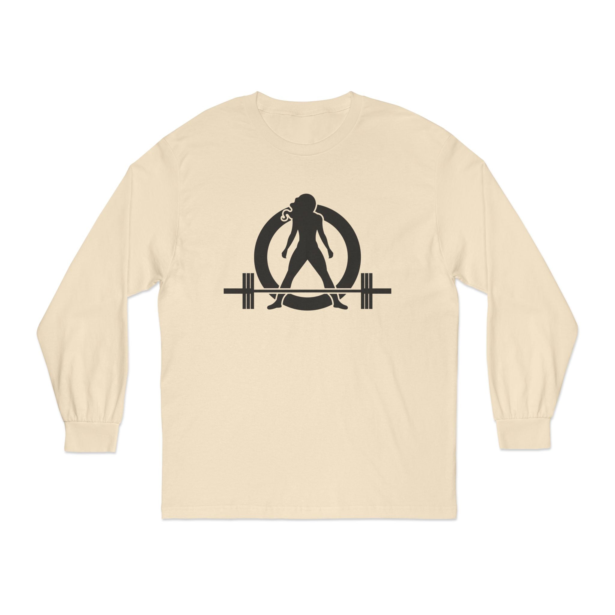 Goal Weight Strong AF - Unisex Classic Long Sleeve T-Shirt - Black Print on Front & Back