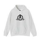 Everything Hurts & I'm Hungry  - Unisex Heavy Blend Hooded Sweatshirt  - Black Print Front and Back
