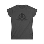 Goal Weight Strong AF - Women's Softstyle Tee - Black Print on Front & Back