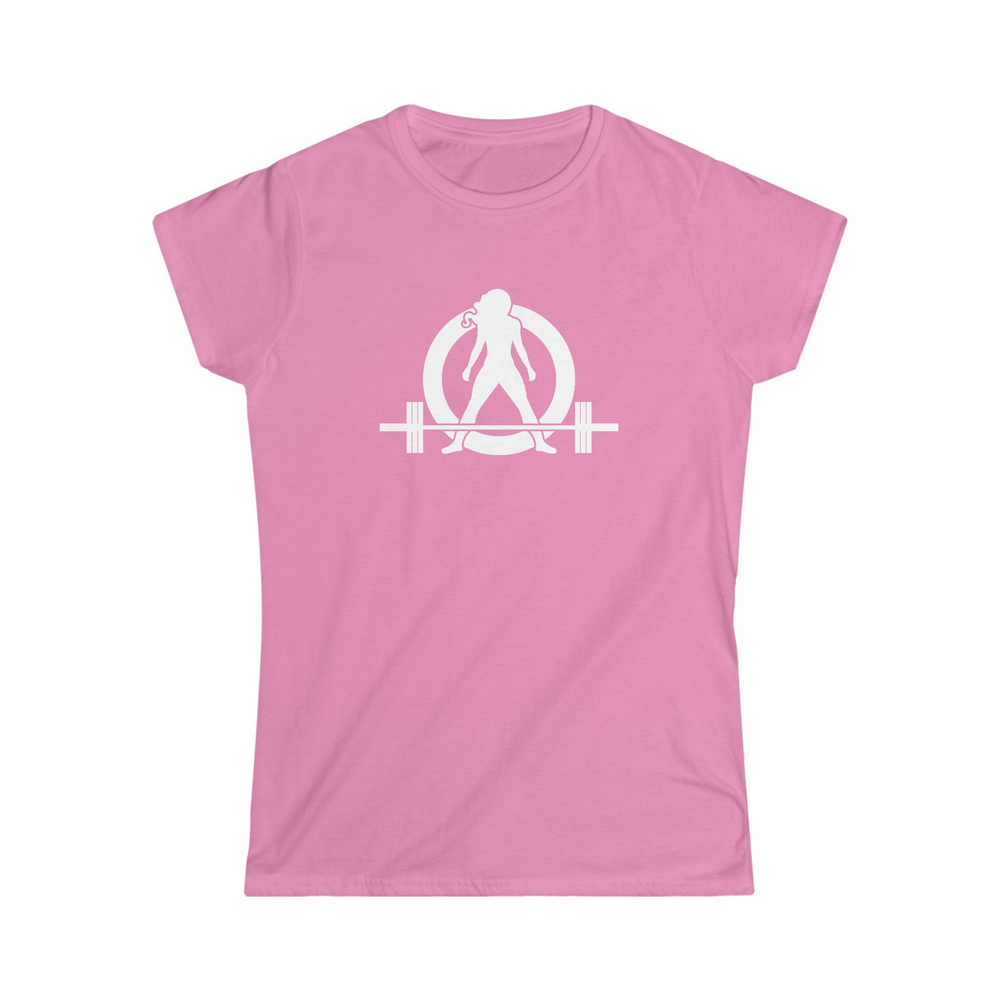 45 + 45 = 135 V1 - Women's Softstyle Tee - White Logo on Front & Back