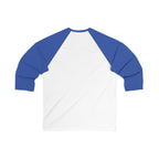 WWLW Barbell Club - Unisex 3\4 Sleeve Baseball Tee - Front Logo Plain Back