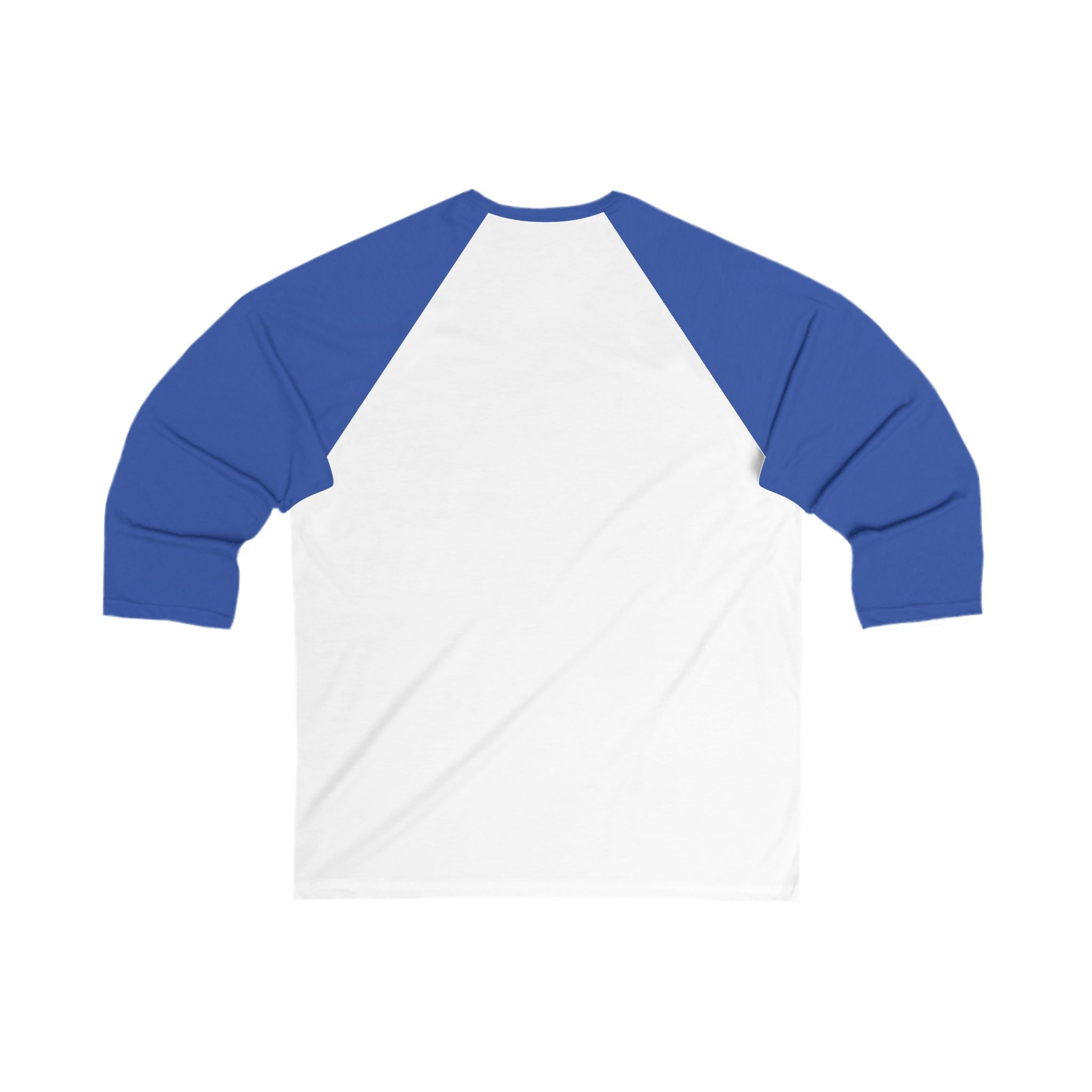 WWLW Barbell Club - Unisex 3\4 Sleeve Baseball Tee - Front Logo Plain Back