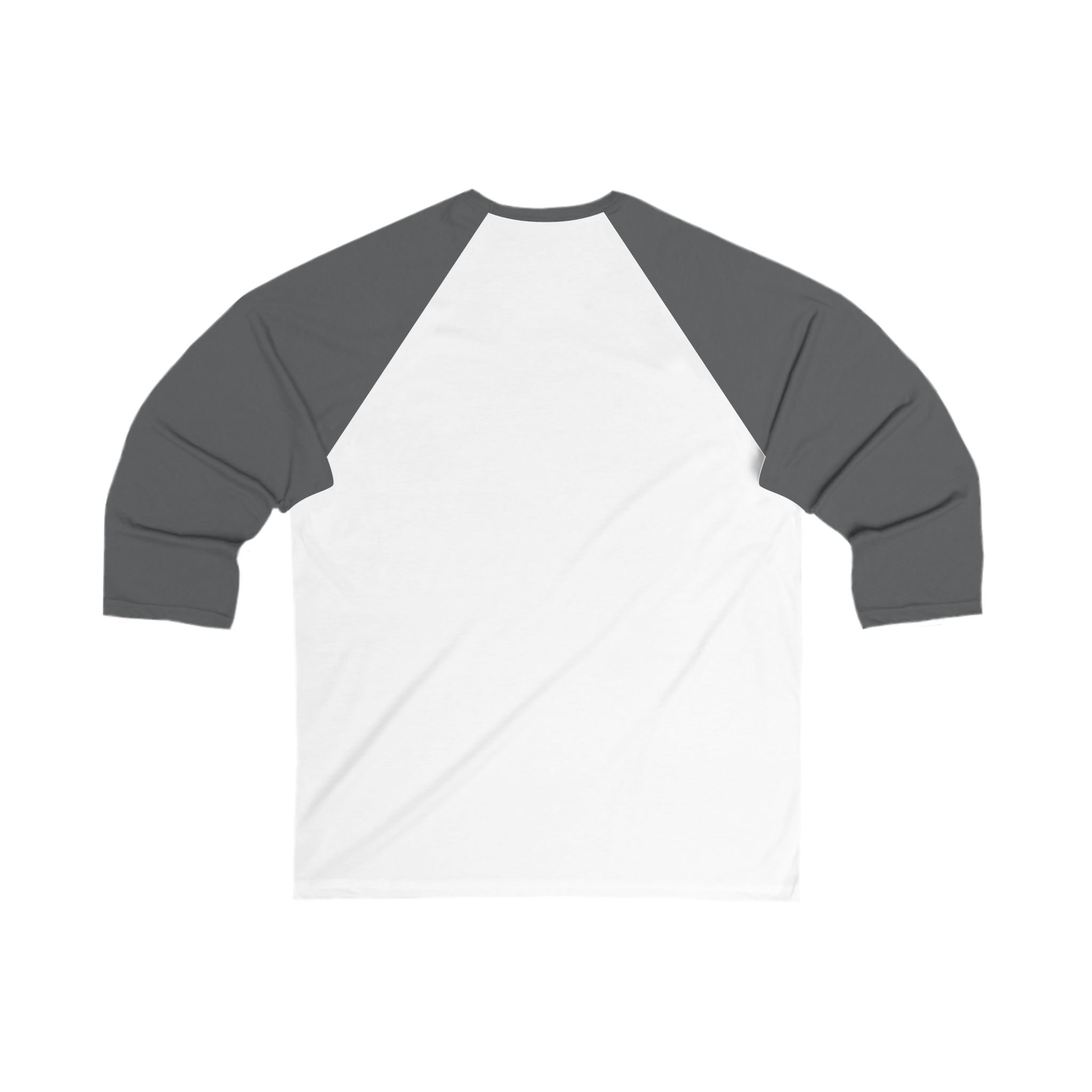 WWLW Barbell Club - Unisex 3\4 Sleeve Baseball Tee - Front Logo Plain Back