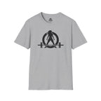 Goal Weight Strong AF - Unisex Softstyle T-Shirt - Black Print on Front & Back