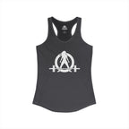 Grandma Lifts - Women's Ideal Racerback Tank - White Logo Front & Back