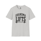 Grandma Lifts -  Unisex Softstyle T-Shirt — Front Black Logo