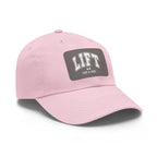 Lift Like A Girl Leather Patch Hat - White Font
