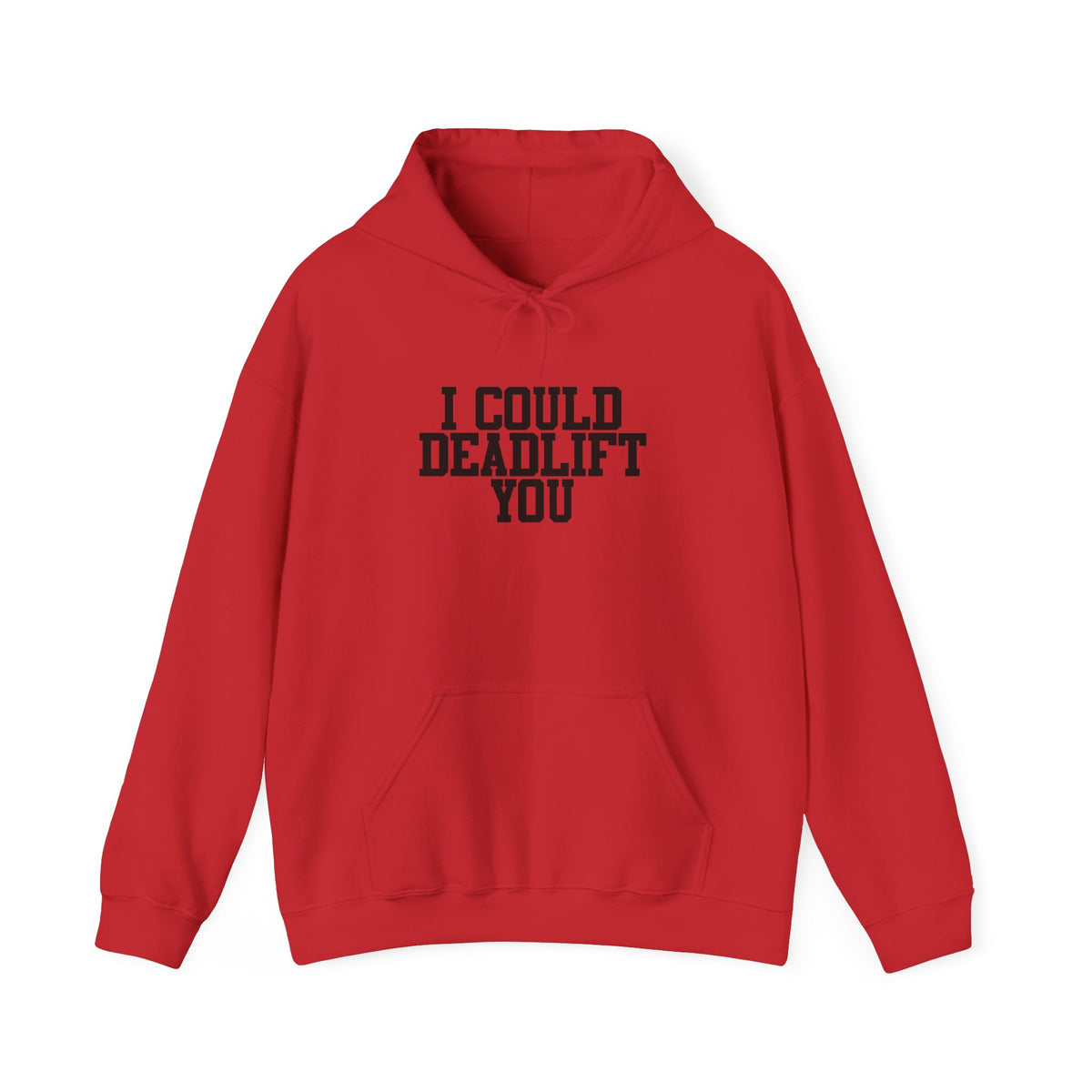 WWLW “I Could Deadlift You” Hoodie - Front Black Logo - Plain Back