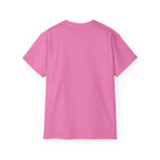 Lift Heavy Shit - Unisex Ultra Cotton Tee - Front Black Logo - Plain Back