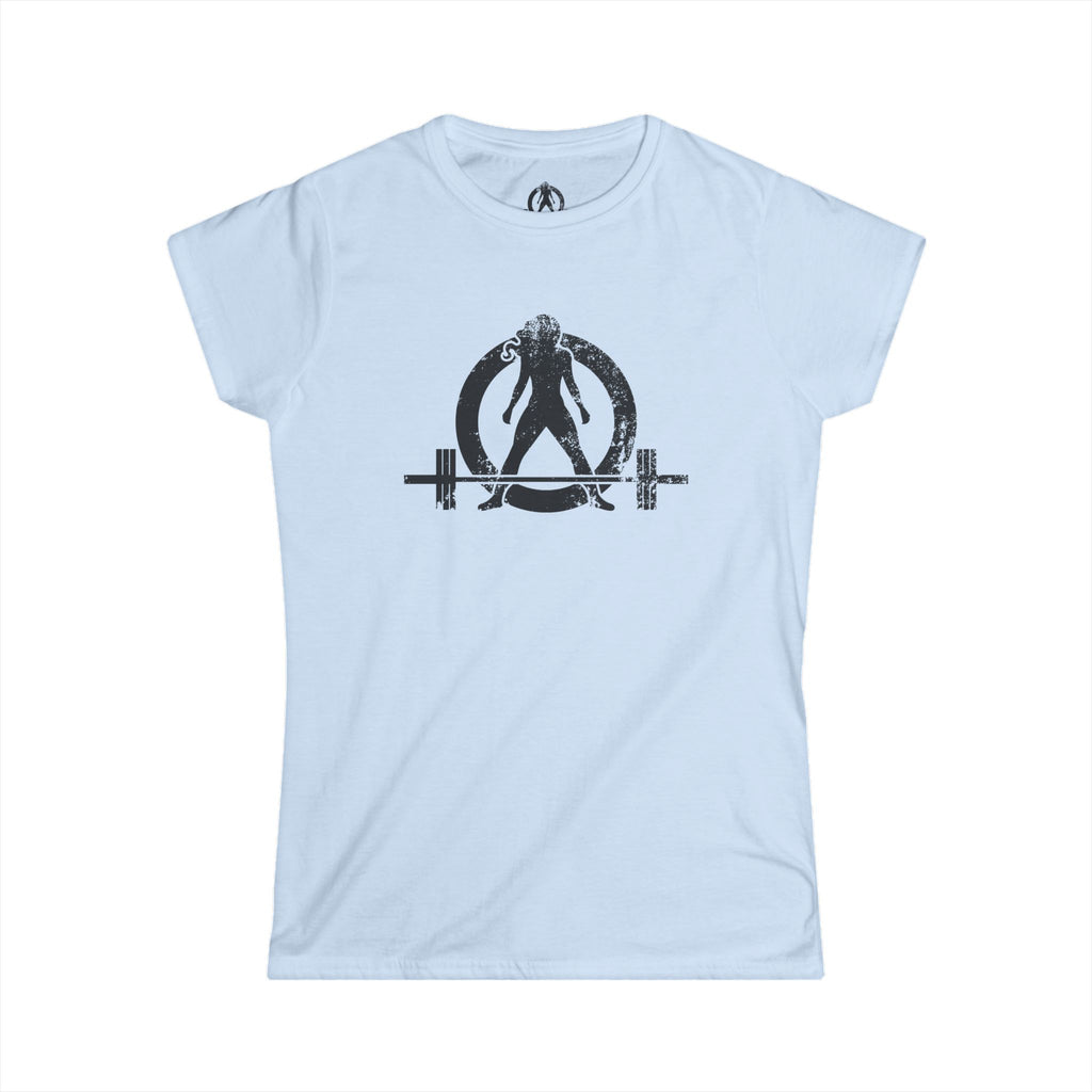 I Could Squat You - Women's Softstyle Tee - Black - Front & Back Logo