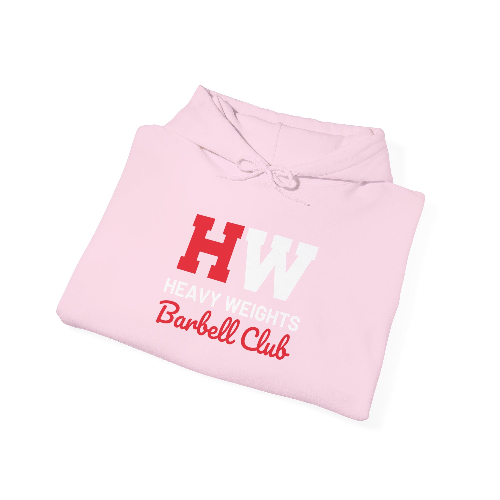 Heavy Weights Barbell Club  - Unisex Heavy Blend Hooded Sweatshirt  - Front Logo