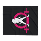 WWLW Arctic Fleece Blanket – Black Classic Logo 🖤