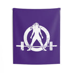 Indoor Wall Tapestries - Purple - White Distressed Logo