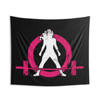 Indoor Wall Tapestries - Black - Color Distressed Logo