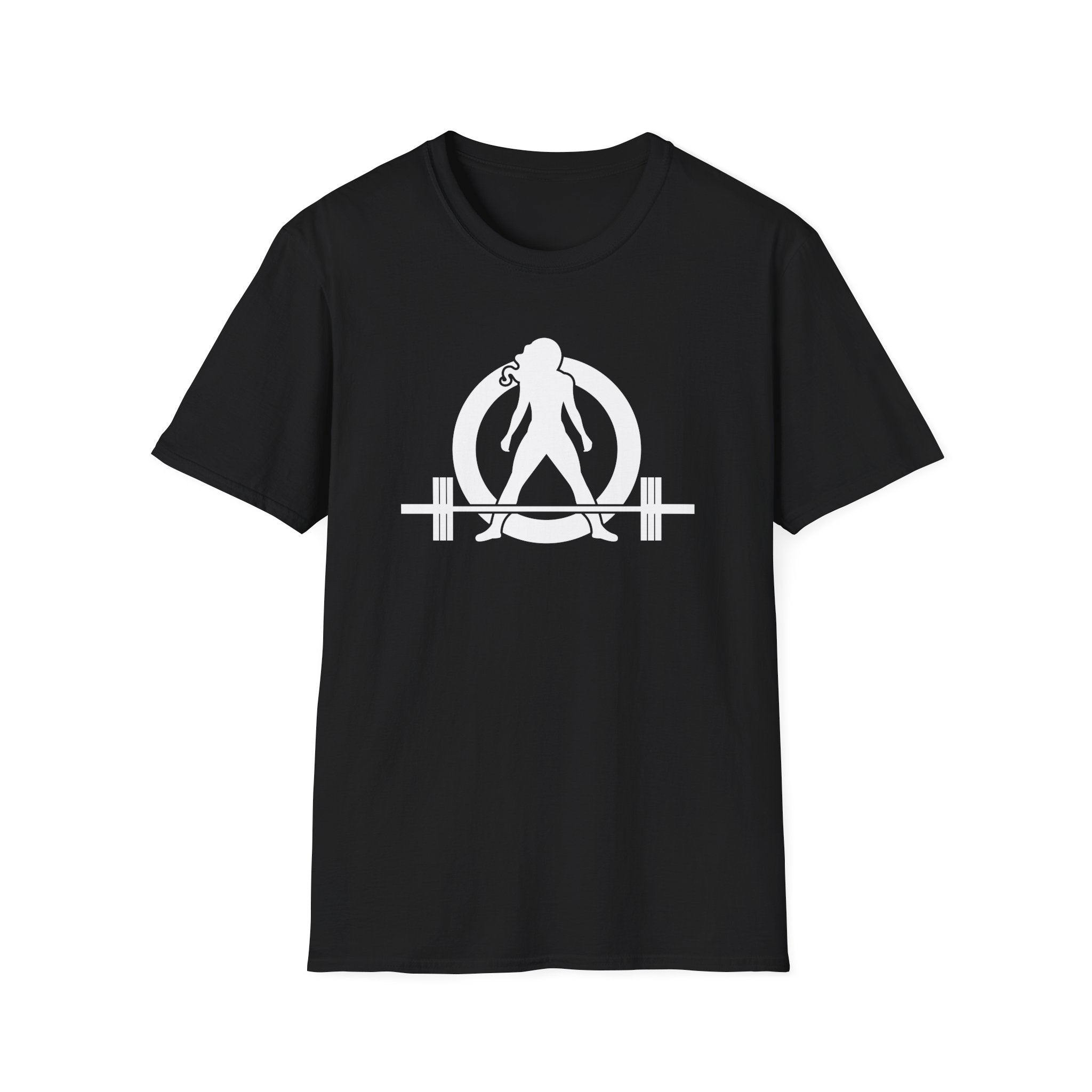 I Workout To Burn Off The Crazy - Unisex Softstyle T-Shirt - White Logo Front & Back
