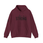 She is Strong - Unisex Heavy Blend Hooded Sweatshirt - Dark Logo