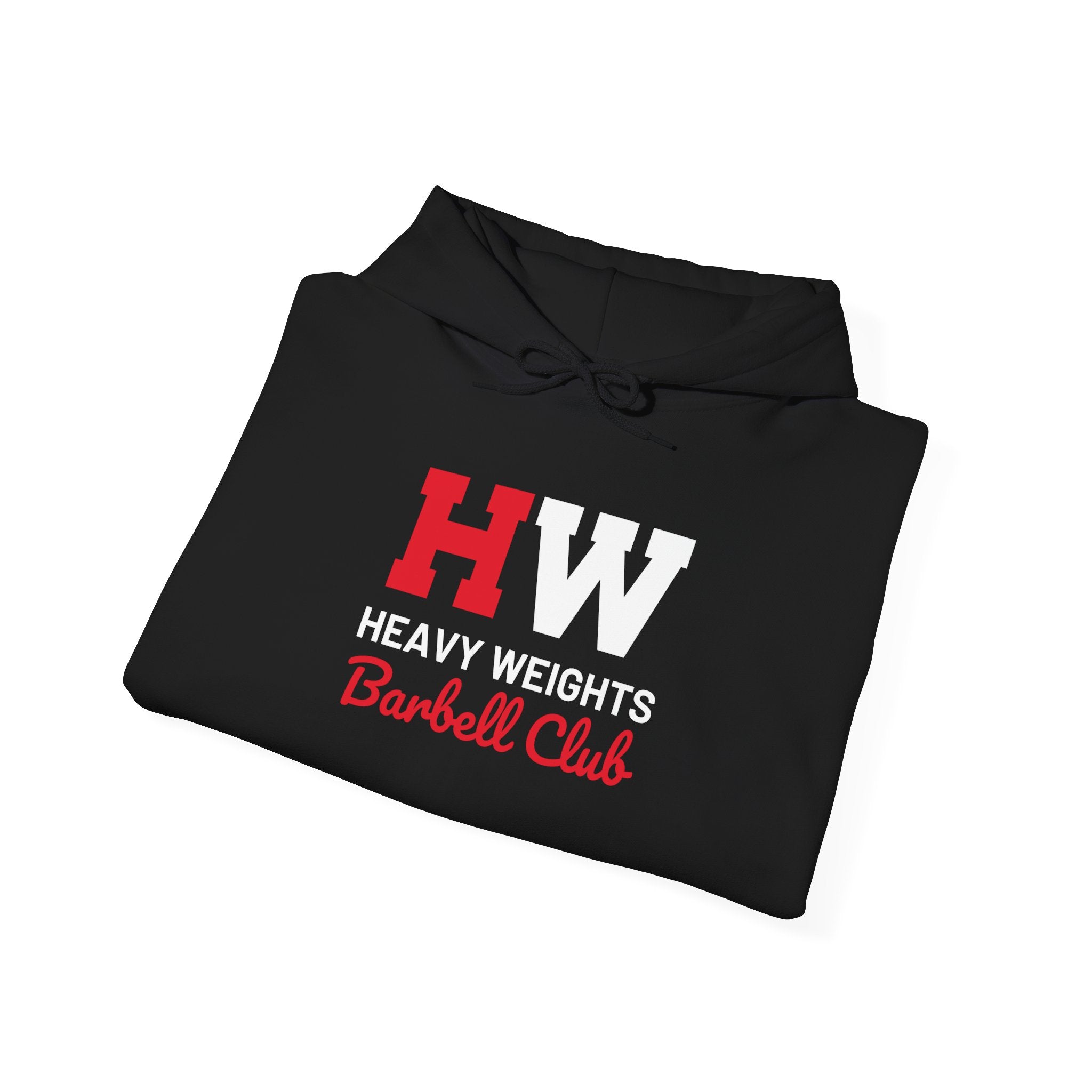 Heavy Weights Barbell Club  - Unisex Heavy Blend Hooded Sweatshirt  - Front Logo
