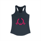 Women's Ideal Racerback Tank - Classic Logo Dark - Plain Back