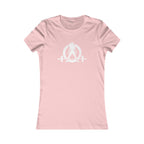 I DON’T WANT TO LOOK SKINNY I WANT TO LOOK LIKE I CAN KICK YOUR ASS - White WWLW Distressed Logo - Women's Favorite Tee