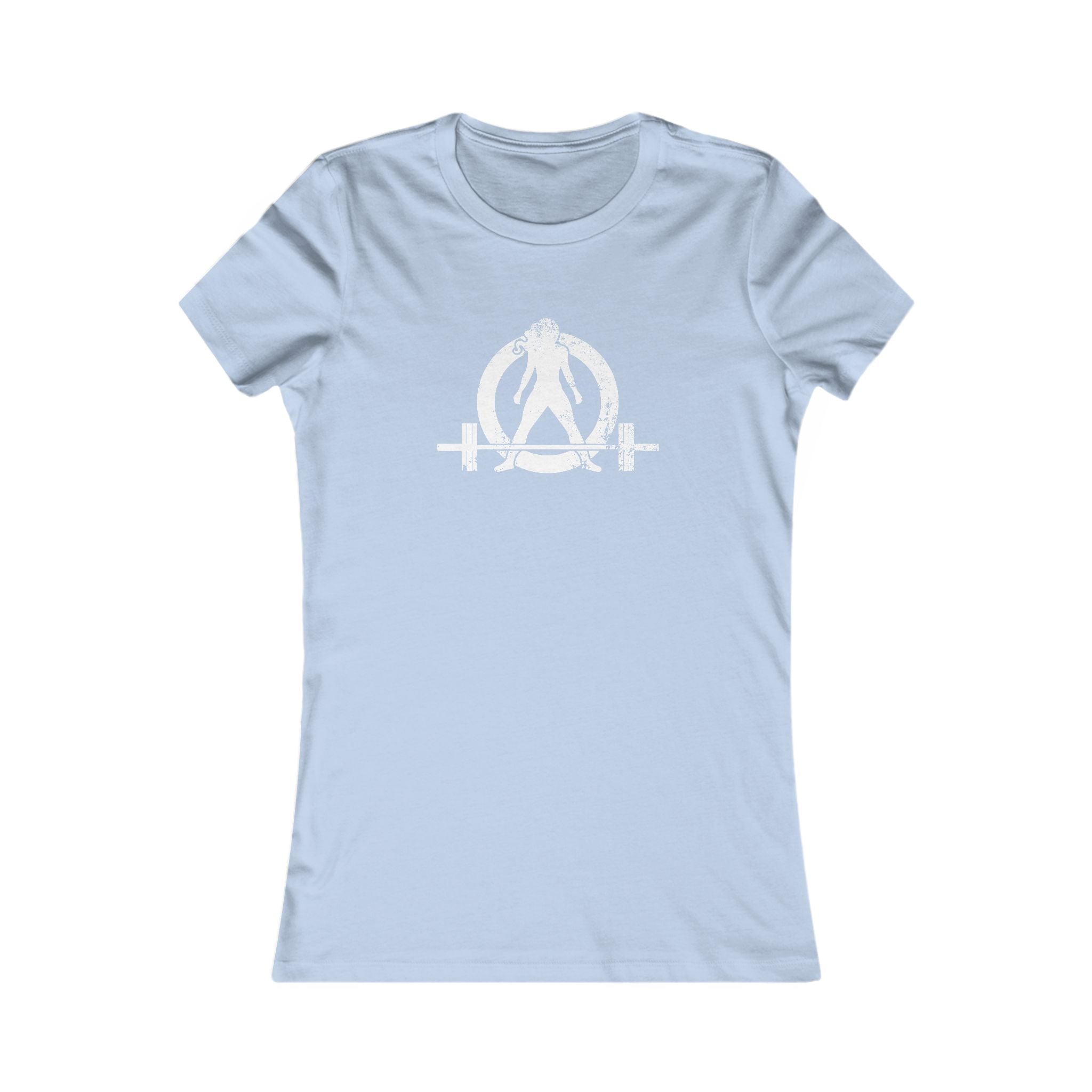 I DON’T WANT TO LOOK SKINNY I WANT TO LOOK LIKE I CAN KICK YOUR ASS - White WWLW Distressed Logo - Women's Favorite Tee