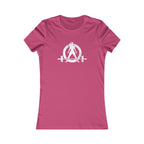 I DON’T WANT TO LOOK SKINNY I WANT TO LOOK LIKE I CAN KICK YOUR ASS - White WWLW Distressed Logo - Women's Favorite Tee
