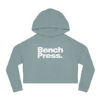 Bench Press. - Cropped Hooded Sweatshirt
