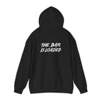 The Bar Is Loaded - Unisex Heavy Blend Hooded Sweatshirt - White Logo