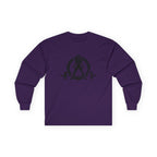Lift Heavy Run Fast - Ultra Cotton Long Sleeve Tee - Black Logo Front & Back