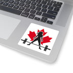 Square Stickers - Canada Logo - Classic Dark