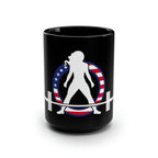 Black Mug, 15oz - USA Dark Logo