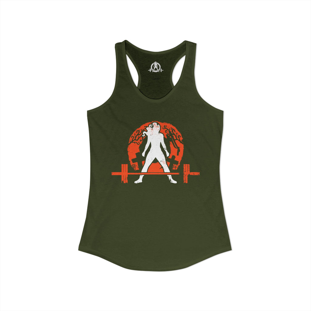 Halloween Graveyard - Women's Ideal Racerback Tank - Plain Back