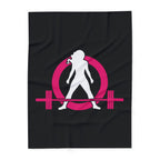 WWLW Arctic Fleece Blanket – Black Classic Logo 🖤