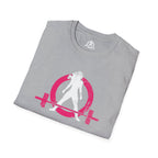 Unisex Softstyle T-Shirt - Color Distressed Logo - Plain Back