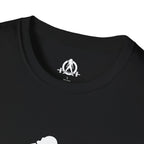 STRONG NOT SKINNY - Unisex Soft-style Tee - White Front & Back Logo