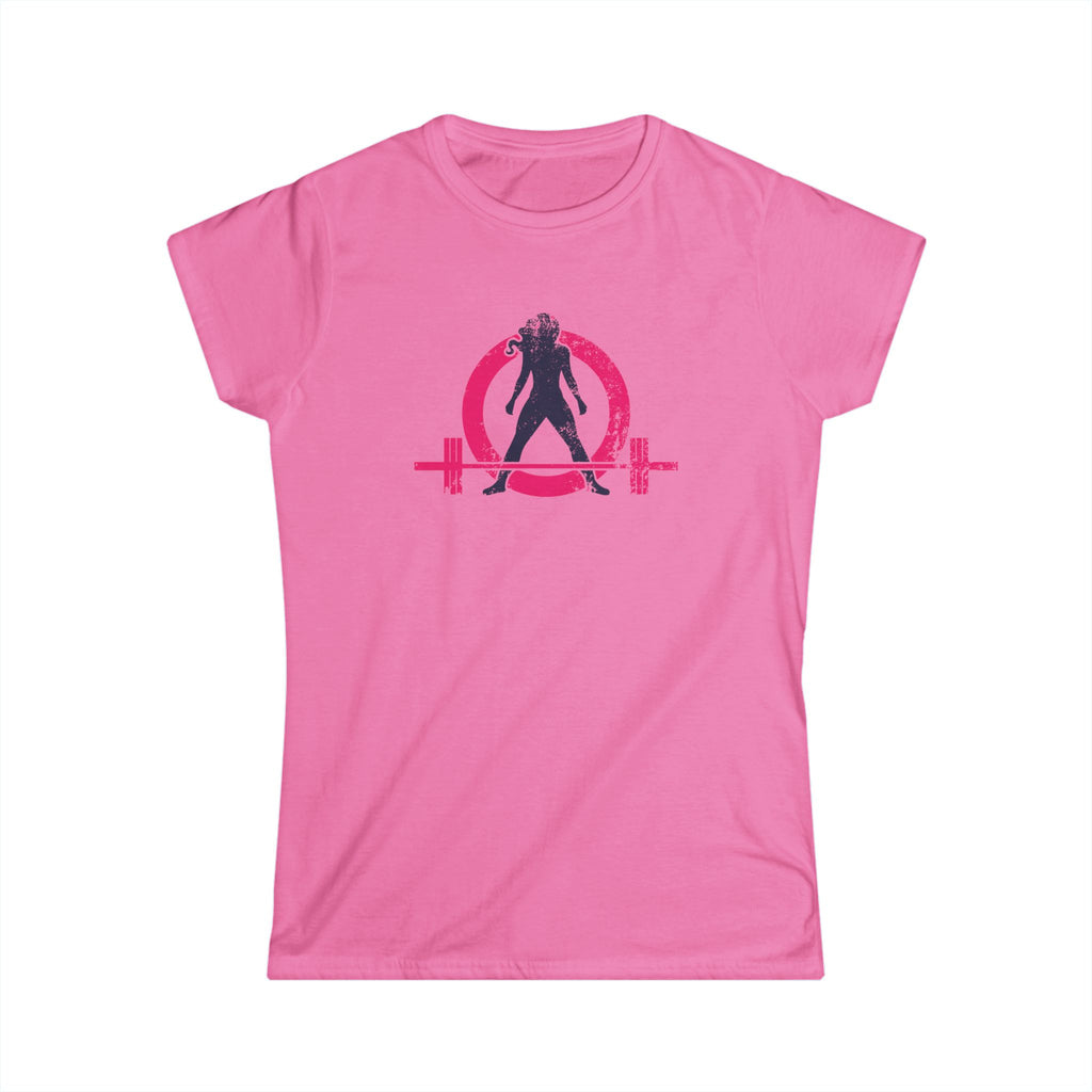 Strong Not Skinny - Women's Softstyle Tee - Distressed Color Logo Front & Back
