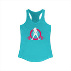 WWLW Classic Logo Racer Back Tank Top (BEST SELLER) - Women's Ideal Racerback Tank - Classic Light Logo - Plain Back