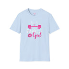I'm A Barbell Girl Unisex Soft-Style Tee  Front Logo Plain Back